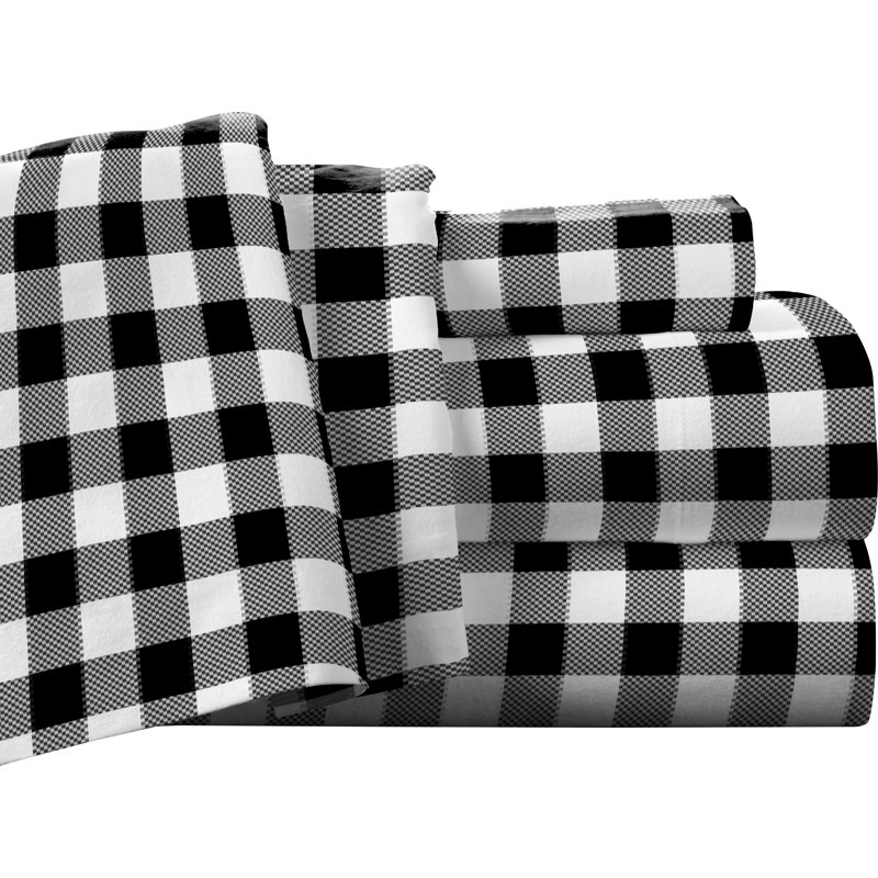 Milton 100 Cotton Flannel Sheet Set & Reviews AllModern